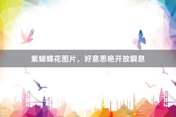 紫蝴蝶花图片，好意思艳开放瞬息